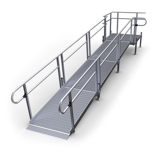 22-55T-I Harmar Elevation 22 Side-Entry Straight Ramp with 5 Platform - Installation Included