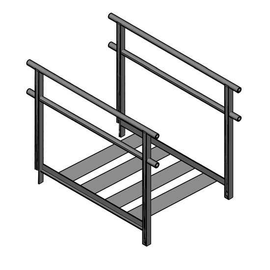 5B-STAIR Silver Spring 5-Step Adjustable Modular Stairs