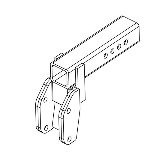 AL1232HD Class III Hitch Adapter - HD 2 Drop
