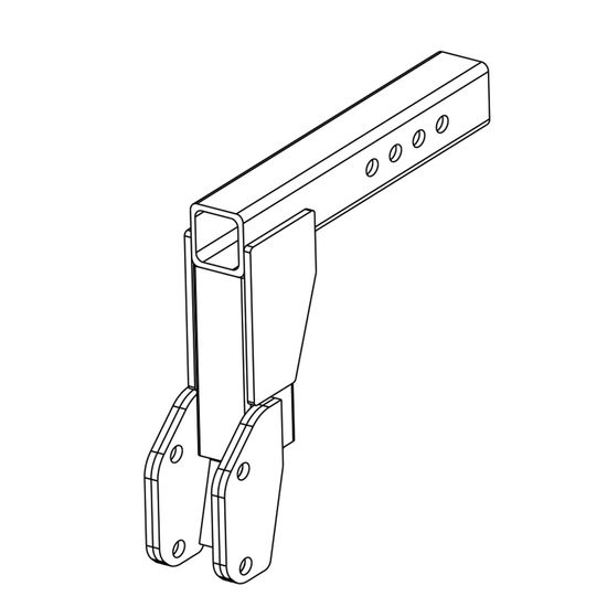 AL1238 Class III Hitch Adapter - 8 Drop