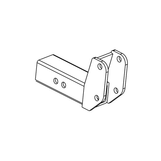 AL1246 Class III Hitch Adapter - 2 Drop