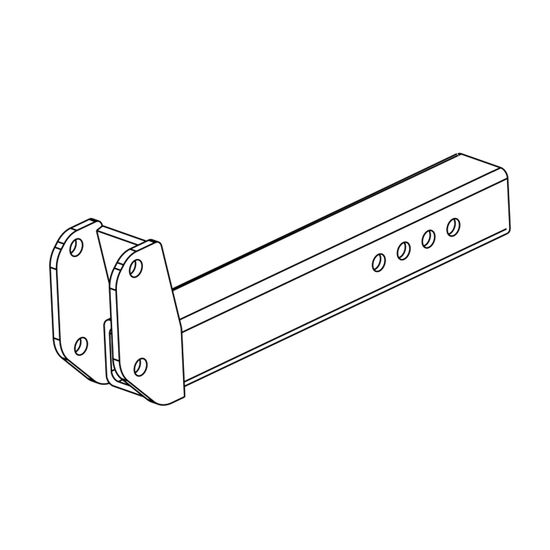 AL1252 Class III Hitch Adapter - XL 2 Drop