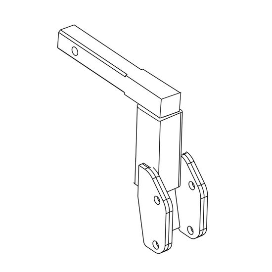 AL1265 Class III Hitch Adapter - 425 Drop