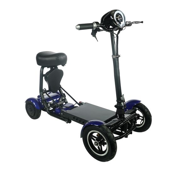 MS3000-BLU ComfyGo 10AH Foldable Mobility Scooter with Standard Seat - Blue