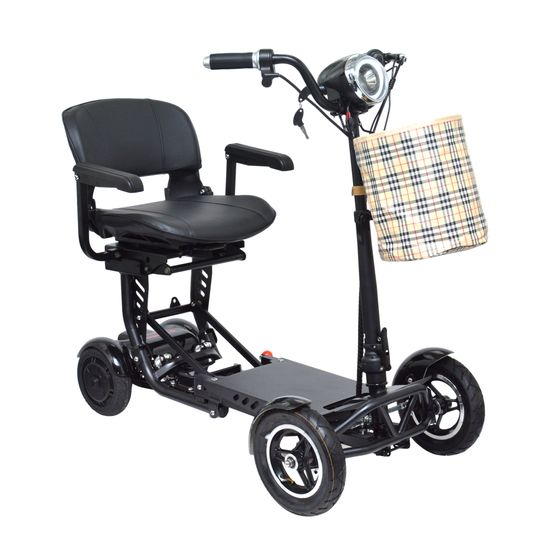 MS3000-MAX-PLUS-BLK ComfyGo 156AH Foldable Mobility Scooter with Large Seat - Black