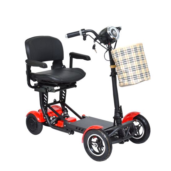 MS3000-MAX-PLUS-RED ComfyGo 156AH Foldable Mobility Scooter with Large Seat - Red