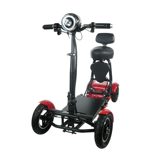 MS3000-MAX-RED ComfyGo 156AH Foldable Mobility Scooter with Standard Seat - Red