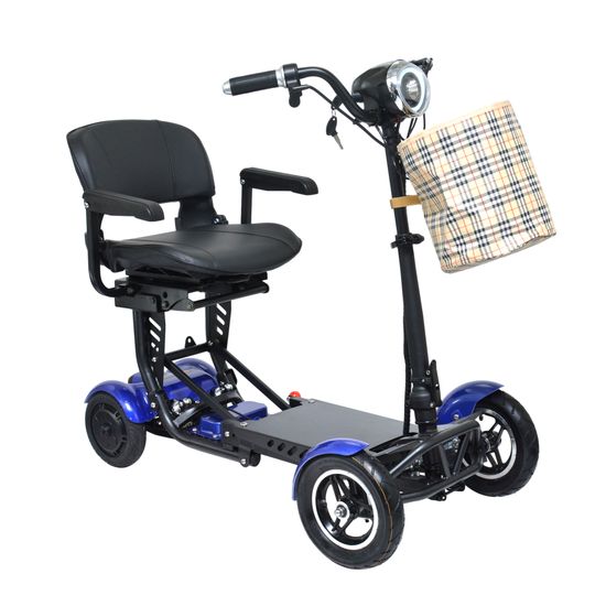 MS3000-PLUS-BLU ComfyGo 10AH Foldable Mobility Scooter with Large Seat - Blue