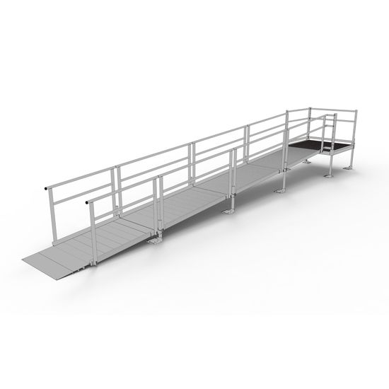 SSS23S44T Silver Spring Clearway 23 Side or Straight Entry Ramp with 4 Top Platform