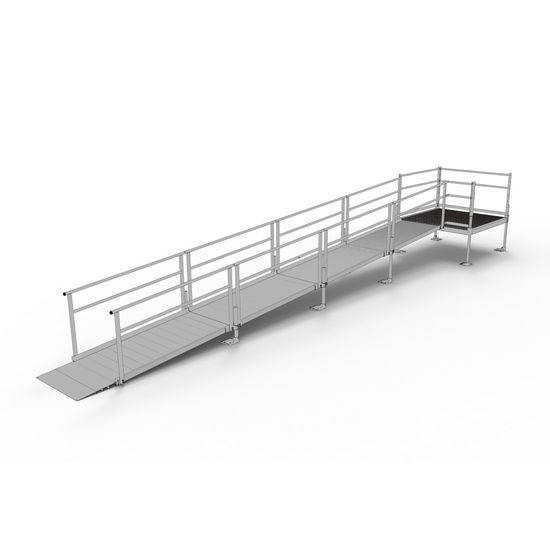 SSS24S55T Silver Spring Clearway 24 Side or Straight Entry Ramp with 5 Top Platform