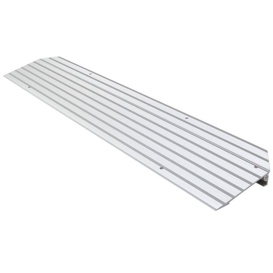 THR1 1-14 H Silver Spring Aluminum Modular Self-Supporting Threshold Ramp