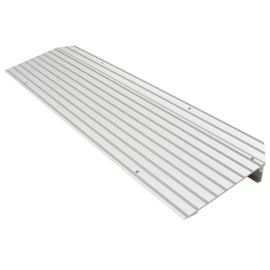 THR15 1-34 H Silver Spring Aluminum Modular Self-Supporting Threshold Ramp