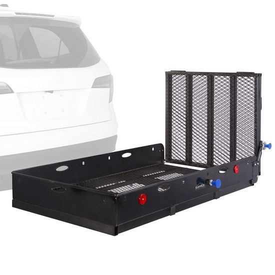 UC500-XL Elevate Outdoor Steel Heavy-Duty Basket Cargo Carrier with Ramp