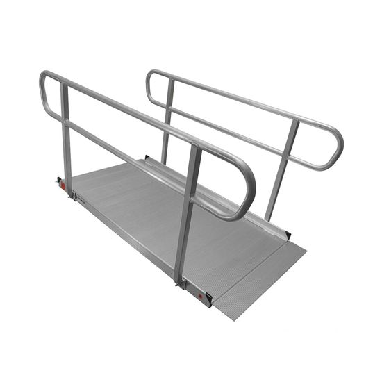 WCER-HR6 6 x 3675 Titan Ramps Wheelchair Entry Ramp with Handrails  850 lb Capacity