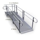 12-55T-I Harmar Elevation 12 Side-Entry Straight Ramp with 5 Platform - Installation Included 1