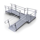 13-55ST-I Harmar Elevation 13 L-Shaped Modular Ramp with 5 Top Platform - Installation Included