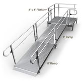 15-44T-I Harmar Elevation 15 Side-Entry Straight Ramp with 4 Platform - Installation Included 1