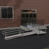 18-4490T-I Harmar Elevation 18 L-Shaped Modular Ramp with 4 Turning Platform - Installation Included 7