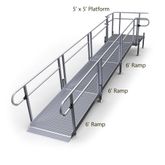 18-55T-I Harmar Elevation 18 Side-Entry Straight Ramp with 5 Platform - Installation Included 1