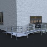 19-44552TP-I Harmar Elevation 19 Side-Entry L-Shaped Modular Ramp with 4 Top Platform - Installation Included 7
