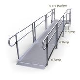 19-44S-I Harmar Elevation 19 Straight Ramp with 4 Platform - Installation Included 1