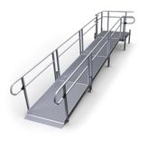21-44T-I Harmar Elevation 21 Side-Entry Straight Ramp with 4 Platform - Installation Included
