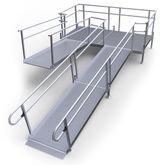 21-55SB-I Harmar Elevation 21 U-Shaped Modular Ramp with 10 Turning Platform - Installation Included
