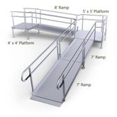 22-4455ST-I Harmar Elevation 22 L-Shaped Modular Ramp with 4 Top Platform - Installation Included 1