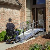 22-55TSB55-I Harmar Elevation 22 Side-Entry U-Shaped Modular Ramp with 5 Top Platform 10 Turning Platform - Installation Included 2