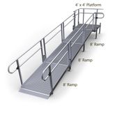 24-44T-I Harmar Elevation 24 Side-Entry Straight Ramp with 4 Platform - Installation Included 1