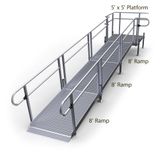 24-55T Harmar Elevation 24 Side-Entry Straight Ramp with 5 Platform 1