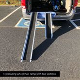 320017 Titan Ramps 4 to 7 Telescoping Aluminum Wheelchair Ramp wBag - 600 lb Capacity 3