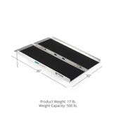 321301 3 x 30 W Titan Ramps Single-Fold Wheelchair Ramp - 500 lb Capacity 1