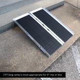 321301 3 x 30 W Titan Ramps Single-Fold Wheelchair Ramp - 500 lb Capacity 5