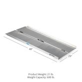 321400 4 x 29 W Titan Ramps Single-Fold Wheelchair Ramp - 600 lb Capacity 1