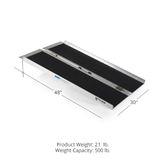 321401 4 x 30 W Titan Ramps Single-Fold Wheelchair Ramp - 500 lb Capacity 1