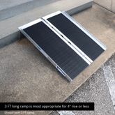 321401 4 x 30 W Titan Ramps Single-Fold Wheelchair Ramp - 500 lb Capacity 5