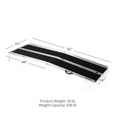 322700 7 L x 29 W Titan Ramps Multi-Fold Aluminum Wheelchair Ramp - 600 lb Capacity 1