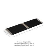 323110 8 L x 32 W Titan Ramps Aluminum Threshold Ramp - 300 lb Capacity 1