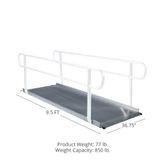 323324 9 6 L x 3675 W Titan Ramps Wheelchair Entry Ramp - 850 lb Capacity 1