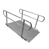 48WCER-HR6 6 x 48 Titan Ramps Wheelchair Entry Ramp with Handrails