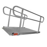 48WCER-HR6 6 x 48 Titan Ramps Wheelchair Entry Ramp with Handrails 7