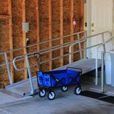 48WCER-HR9-5 9 6 x 48 Titan Ramps Wheelchair Entry Ramp with Handrails 1