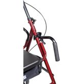 795bu Drive Medical Duet Dual Function Transport Wheelchair Rollator - Burgundy 3