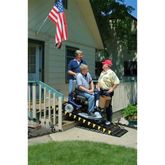 A13607A19 8 L x 36 W Roll-A-Ramp Aluminum Roll-Up Wheelchair Ramps - 1000 lb Cap 4