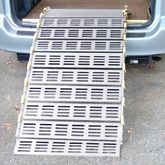 A13608A19 9 L x 36 W Roll-A-Ramp Aluminum Roll-Up Wheelchair Ramps - 1000 lb Cap 3