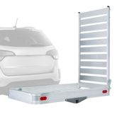ACC-500 Elevate Outdoor Aluminum Tray Premium Cargo Carrier with Ramp - 500 lb Cap