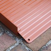 ACR3SW-TC 3 L x 36 W AlumiRamp Aluminum Landscape Series Solid Threshold Ramp - 600 lb Cap - Terracotta 2
