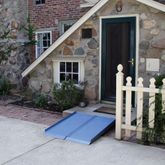 ACR5FN-SL 5 L x 29 W AlumiRamp Aluminum Landscape Series Single-Fold Wheelchair Ramp - 600 lb Cap - Slate 1