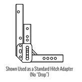 AL1235U Class III Hitch Adapter - Universal Standard 5 Drop 2